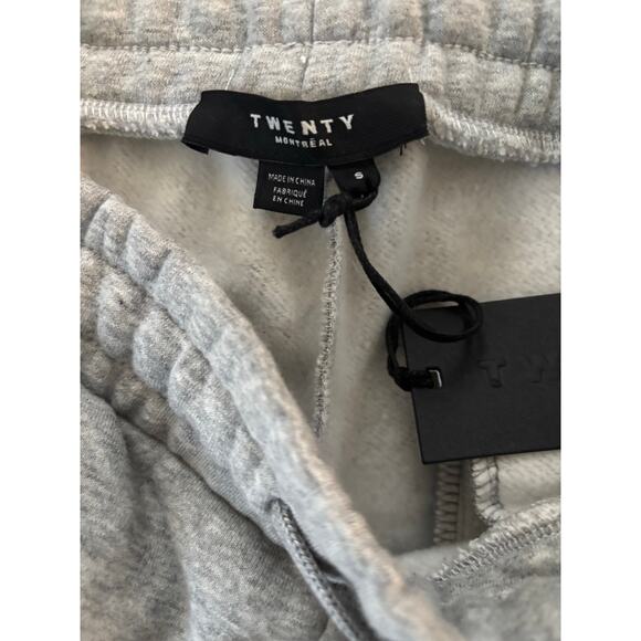 Twenty Montréal Knit Panel Joggers Gray Sweatpants Women’s Size Small NWT - Picture 9 of 10